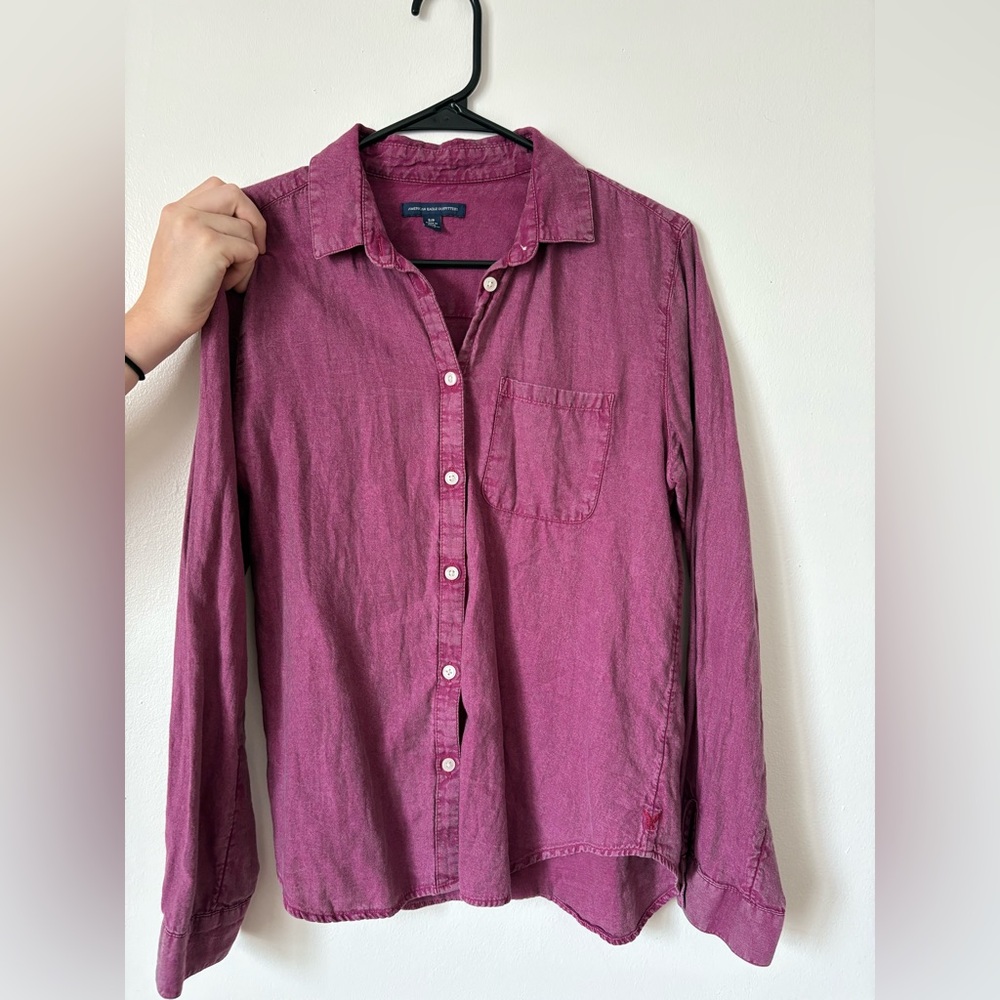 American Eagle Outfitters Fuchsia Shirt
